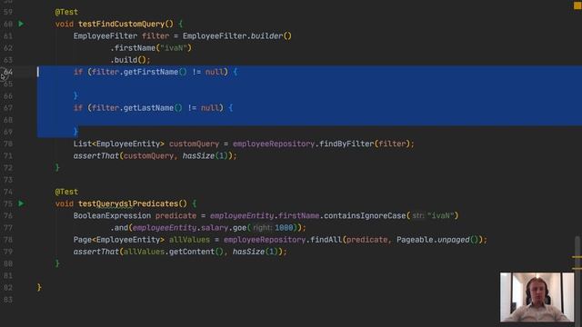 Spring Boot. 6.3 Querydsl. Использование. Часть 2 смотреть онлайн