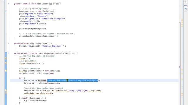 Reflection,New 2 Ways To Create a Java Object смотреть онлайн