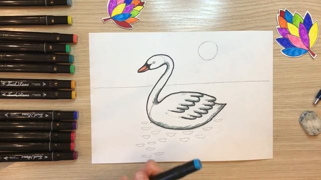 Лебедь рисунок Царевна лебедь рисунок Как нарисовать лебедя Рисунок к сказкам Пушкина. Гадкий утено смотреть онлайн