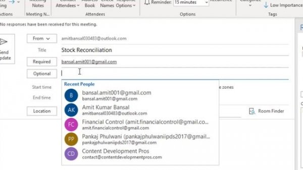 How To Add Optional Attendees in Outlook?