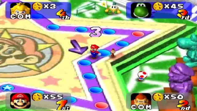 Mario Party 1 - Mini Game Stadium (match 2) смотреть онлайн