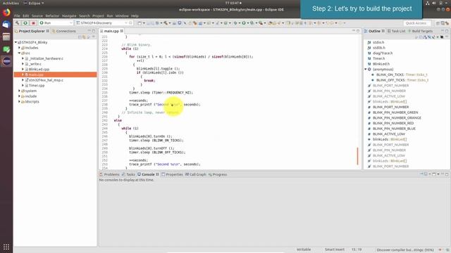 Create a STM32F4 project on Eclipse and simulate with QEMU смотреть онлайн