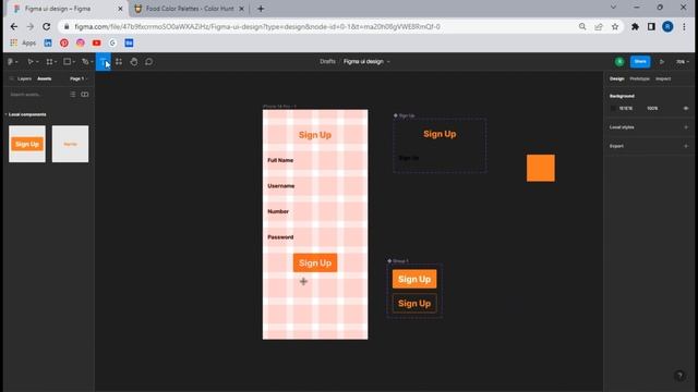 Designing a simple Signup page UI using Figma | Login Page UI Design смотреть онлайн