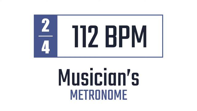112 BPM - 2/4 - Metronome смотреть онлайн