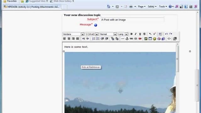 Edit Image Size in a Moodle Forum Post смотреть онлайн
