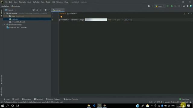 Automatically Send Message on WhatsApp Using Python ? | 2 Lines Code Only | Python Small Project | смотреть онлайн