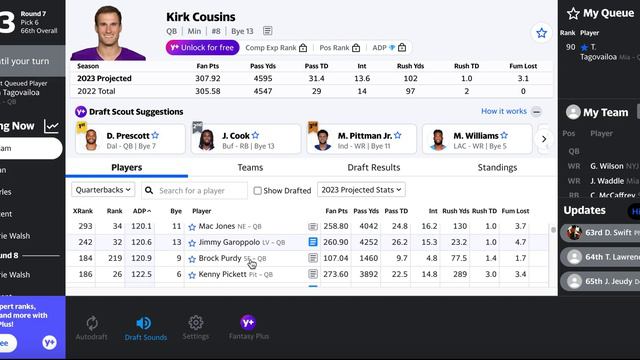 Fantasy Football Mock Draft 2023 | 10-Team 1/2 PPR | 2nd Pick Strategy смотреть онлайн