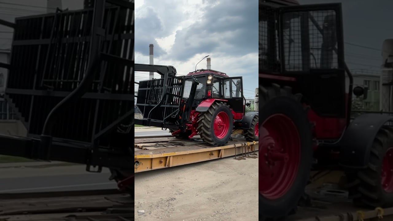 Лесной прицеп Тигер и Беларус-1221 #фермер #farming #tractor #прицептигер #лесозаготовка смотреть онлайн