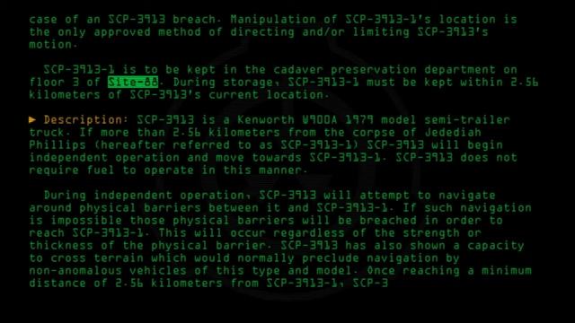 SCP-3913 - Keep on Trucking смотреть онлайн