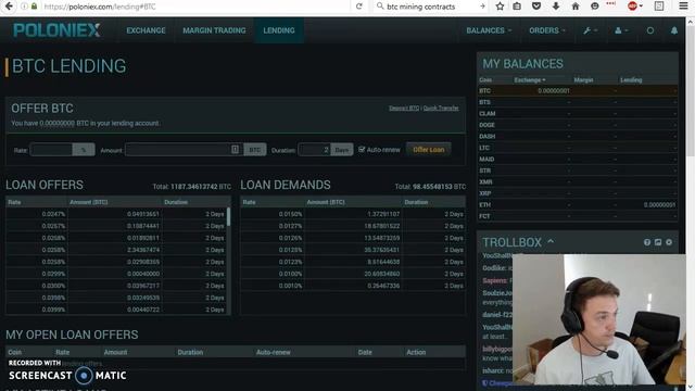 Poloniex : Make 30% on your BTC per annum through P2P lending смотреть онлайн