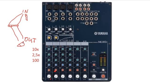 Микшер Yamaha Mg102c