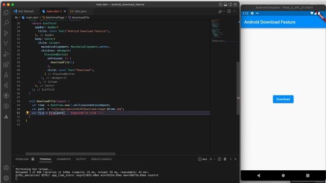 Flutter: How to Download any Files from your app in Download Folder without any package. (Android) смотреть онлайн