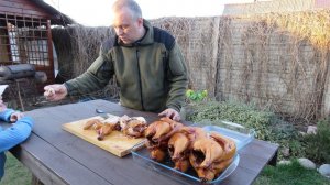 Сочная курица горячего копчения