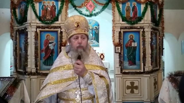 Свято-Преображенский храм с. Коньково, 01.01.2021 г. Мч. Вонифатия, Прп. Илии Муромца, Печерского смотреть онлайн
