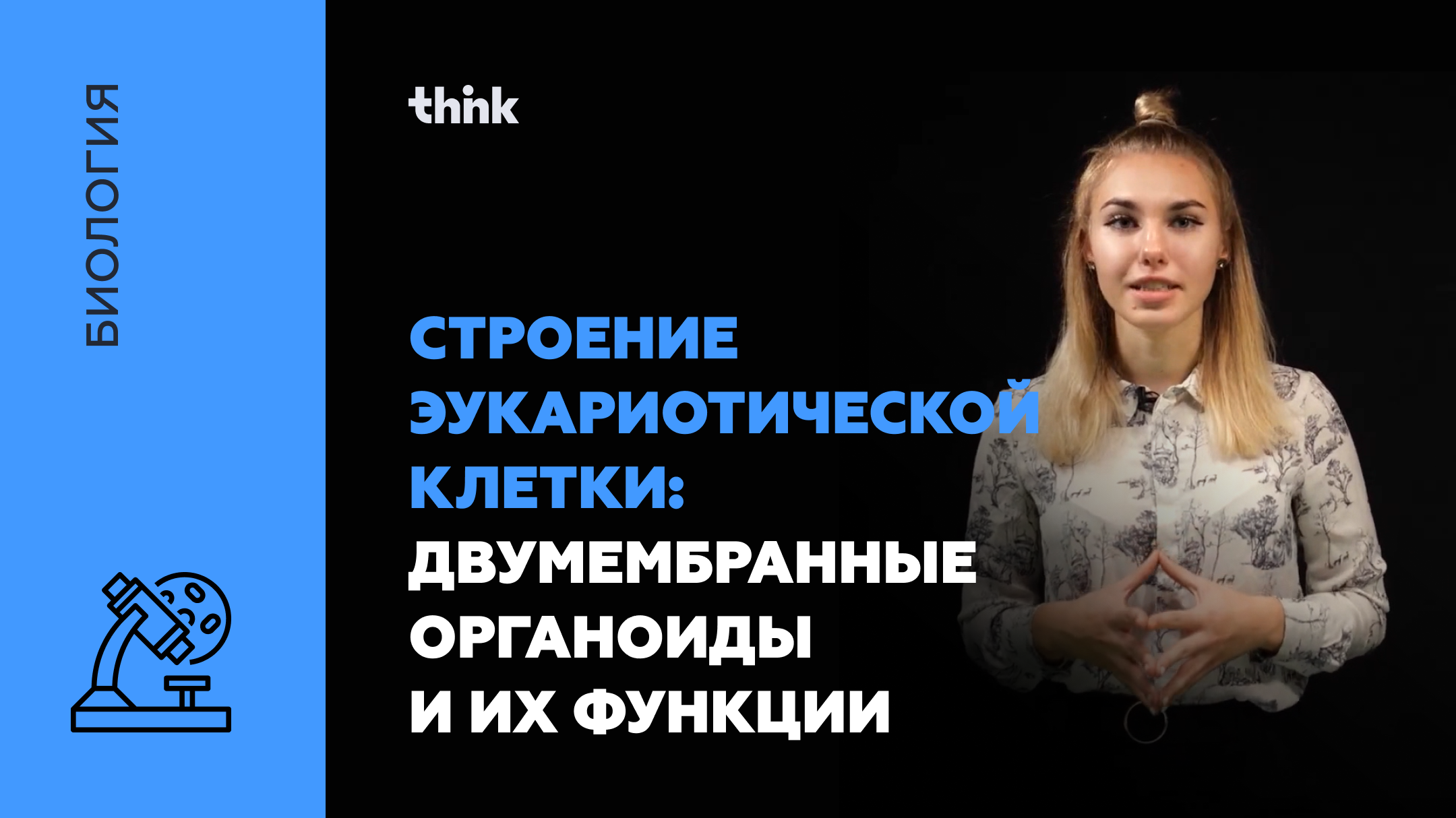 Строение эукариотической клетки: двумембранные органоиды и их функции | Биология смотреть онлайн