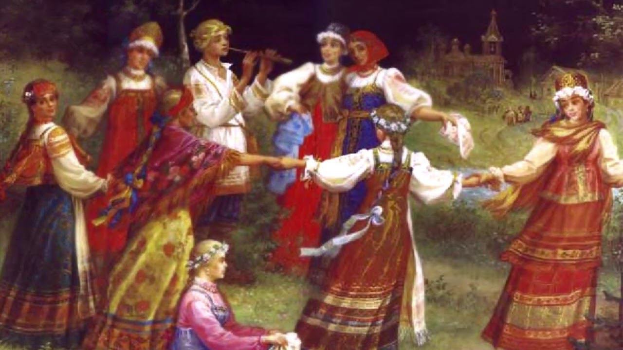 Красивая Русская народная песня на гуслях - песня для души смотреть онлайн