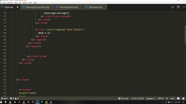 Laravel Vue Chat App using Pusher: Sending/Receiving Messages on Realtime смотреть онлайн