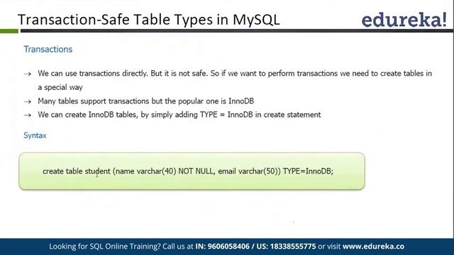 Transaction SQL tutorial | SQL Commit and Rollback | ACID Property in SQL | Edureka Rewind - 7 смотреть онлайн