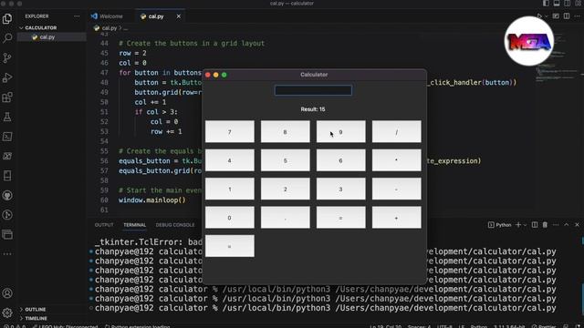 Simple calculator development tutorial with Python programming. #codingtutorial #pythonprogramming смотреть онлайн