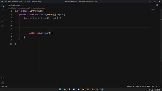 Continue Statement in Java | Java Tutorial For Beginners | Java Continue Statement |Labeled Continu смотреть онлайн