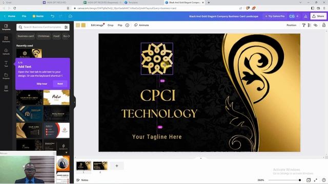 Canva Registration and Business Card Design 01122022 смотреть онлайн