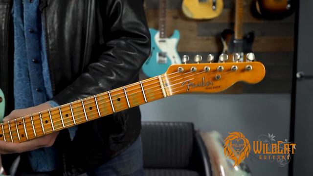 WildCat Guitars Diamonds In The Rough Fender CS 1952 Tele Heavy Relic Surf Green #6StringJungle смотреть онлайн