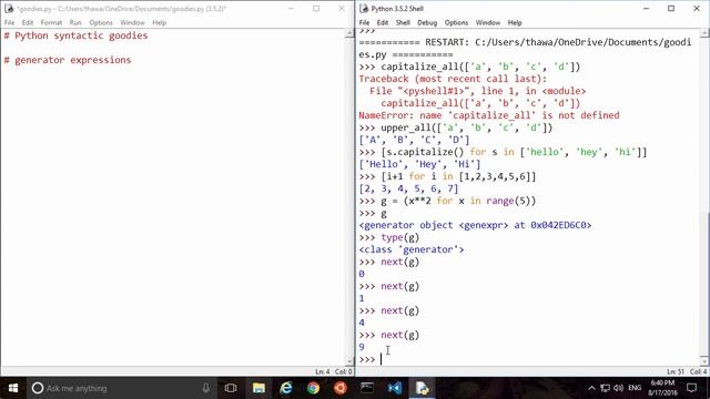 เทคนิคและไวยกรณ์ในภาษา Python ที่ช่วยอำนวยความสะดวกในการเขียนโปรแกรม (Python Syntactic Goodies) [10 смотреть онлайн