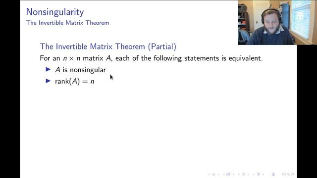 Nonsingular Matrices: Part 3/4 "Nonsingularity" смотреть онлайн