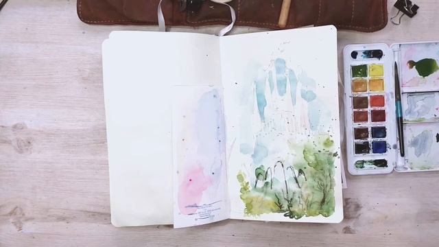 Мастер-класс по  скетчингу  акварель  цветные карандаши  Sagrada Familia  Barcelona