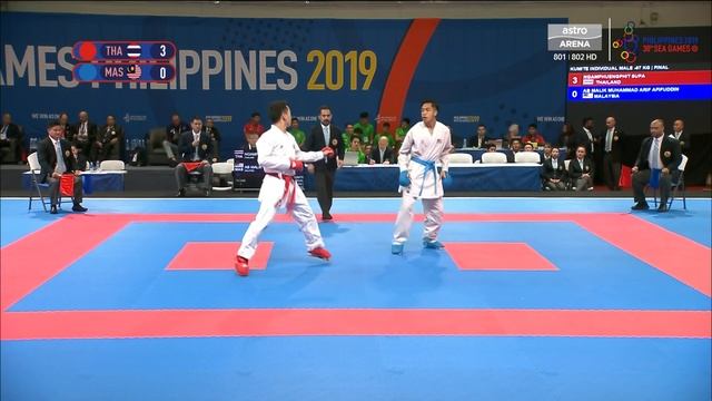 PERAK Karate Kumite (L) 67kg | Sukan SEA 2019 | Astro Arena смотреть онлайн