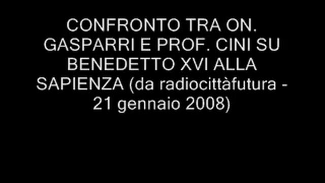 Confonto tra On. Gasparri e Prof. Cini смотреть онлайн