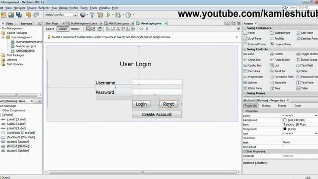 2 - Creating GUI in Java Swing User Login and Admin Form - Java Swing Project смотреть онлайн