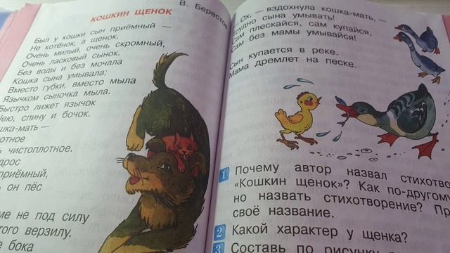 Кошкин щенок?В. Берестов?Литературное чтение 2 класс?Читаем стихи смотреть онлайн