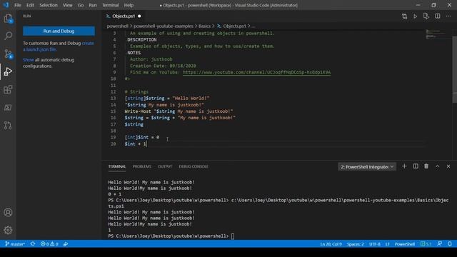 Powershell - Basics - Objects смотреть онлайн