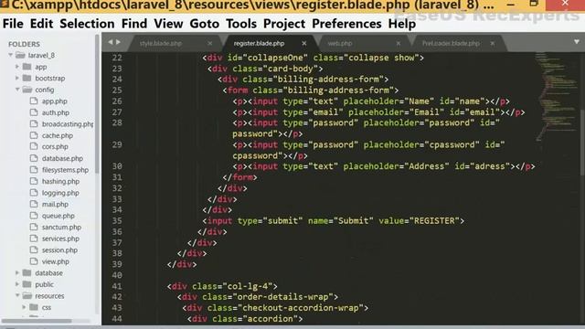 Build a Shopping Cart using laravel 8 (part 1) Create a registration user interface смотреть онлайн