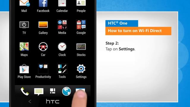 Wi-Fi Direct On / Off in HTC® One смотреть онлайн