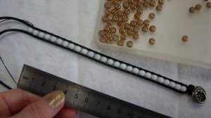 Плетёный браслет из шнура и бусин (мастер- класс)