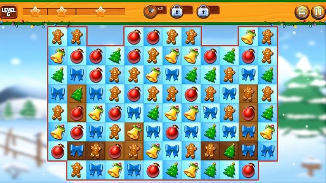 Christmas Crush Holiday Swapper Candy Match 3 Game | Level 5-6 | Android Gameplay смотреть онлайн