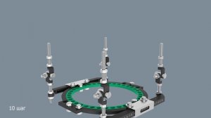 Порядок сборки компрессионно-дистракционного аппарата Amatsu