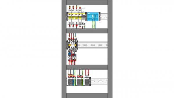 Схема пуска электродвигателя.