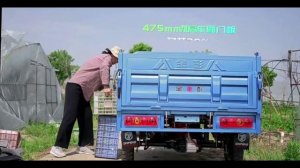 Самосвальный электрический трицикл (JINPENG) и арбузики. Промо-ролик.