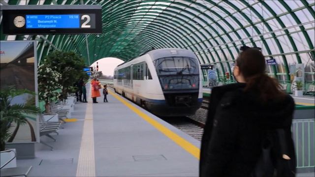 How to travel around Bucharest and from Otopeni Airport by train - Important tips! смотреть онлайн