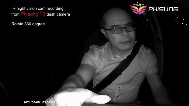 IR night vision video demo from Phisung T3 смотреть онлайн