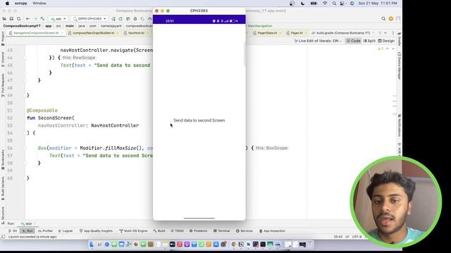 Navigation Component in Jetpack compose Hindi | Bootcamp #10 смотреть онлайн