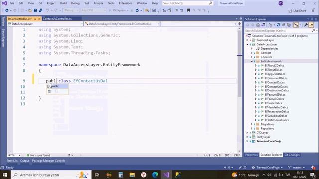 #66 Traversal Rezervasyon Asp.Net Core 5.0 Mini Proje Data Transfer Object (DTO) Katmanı смотреть онлайн