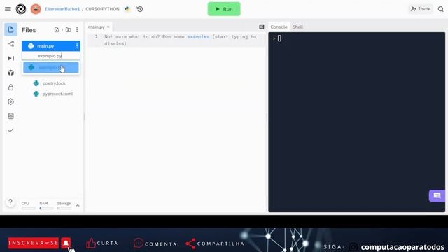 Como configurar e usar o Replit / Repl it ferramenta principal para estudo do python, html e etc смотреть онлайн