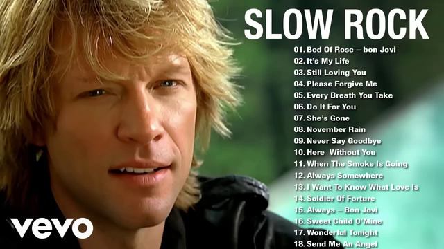 Bon Jovi,  Scorpions, Aerosmith,U2, Ledzeppelin, The Eagles -  Best Slow Rock Ballads 80s, 90s