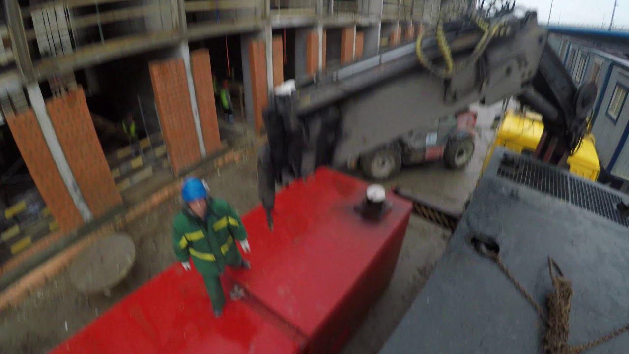 Кран Манипулятор.Замена сломанного дизеля.Большой вес. смотреть онлайн