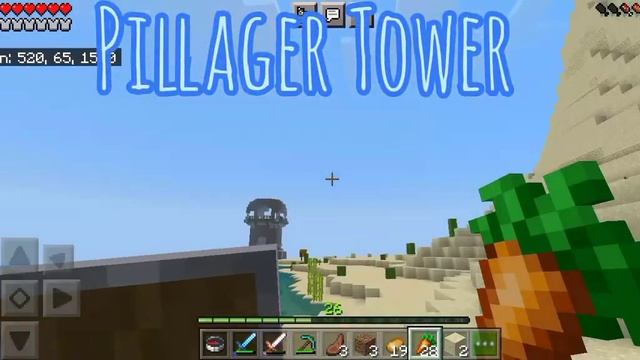 Minecraft : Pocket Edition Episode 14. Minecraft PE Android Gameplay. I Found Pillager Tower. смотреть онлайн