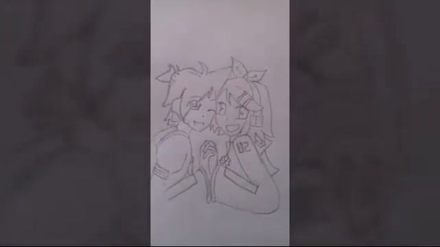 Рисую вокалоидов Кагамине Рин и Лена смотреть онлайн